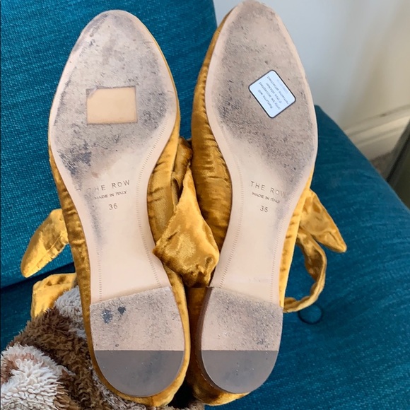 The Row Eloide velvet ballet wraparound flats 36/6 - Picture 8 of 9